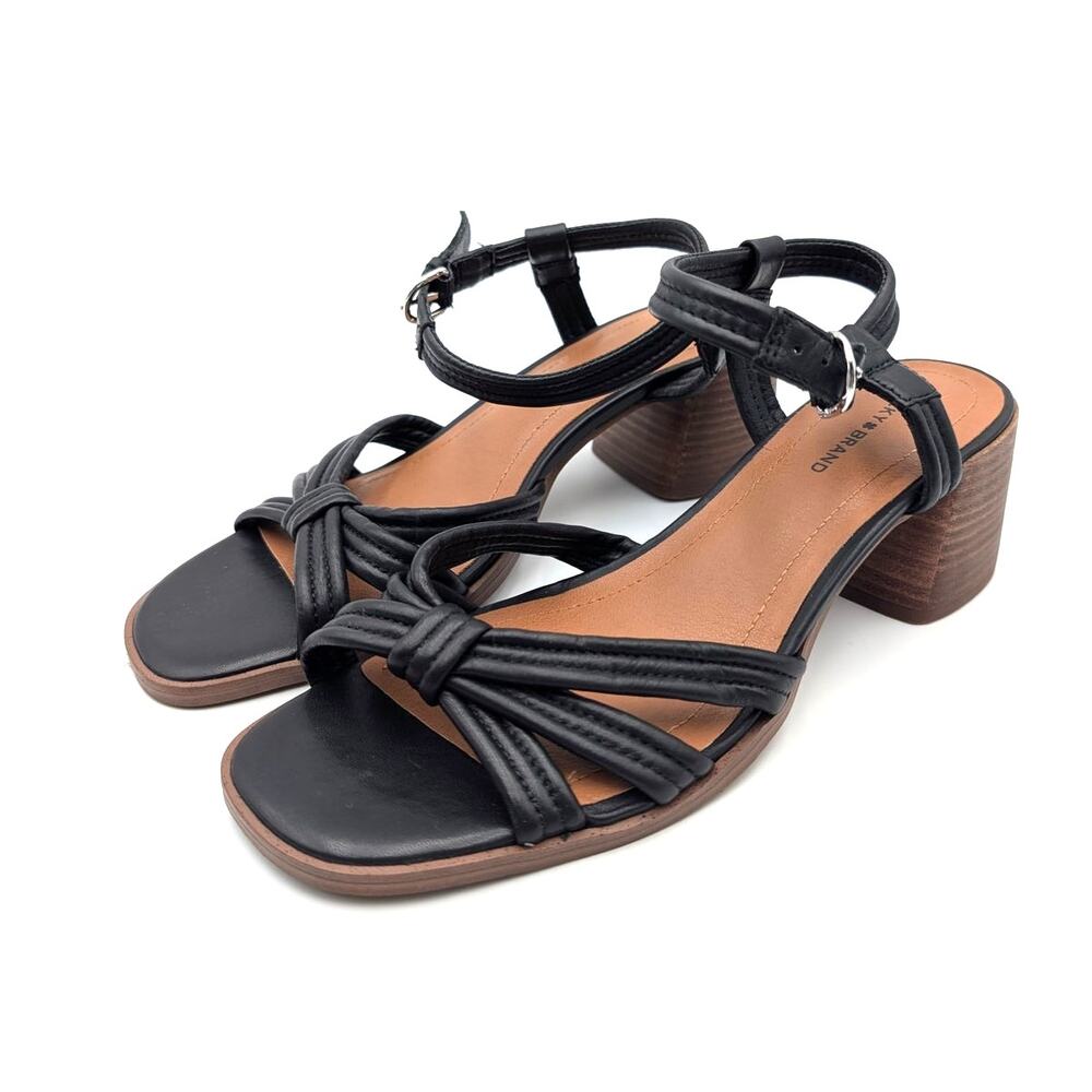 Lucky Brand Jolenne Ankle Strap Sandals Women's Black Size US9.5M EU41